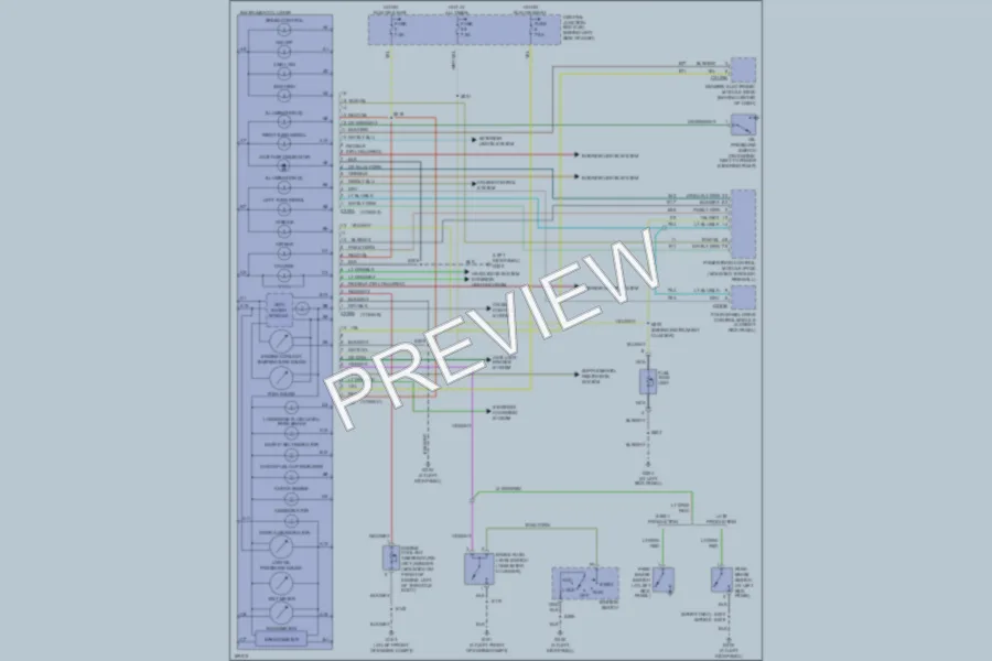 2003 Ford ExplorerSportTrac Instrument Cluster wiring diagram preview