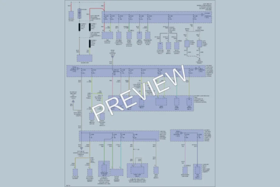 2003 Ford ExplorerSportTrac Power Distribution wiring diagram preview