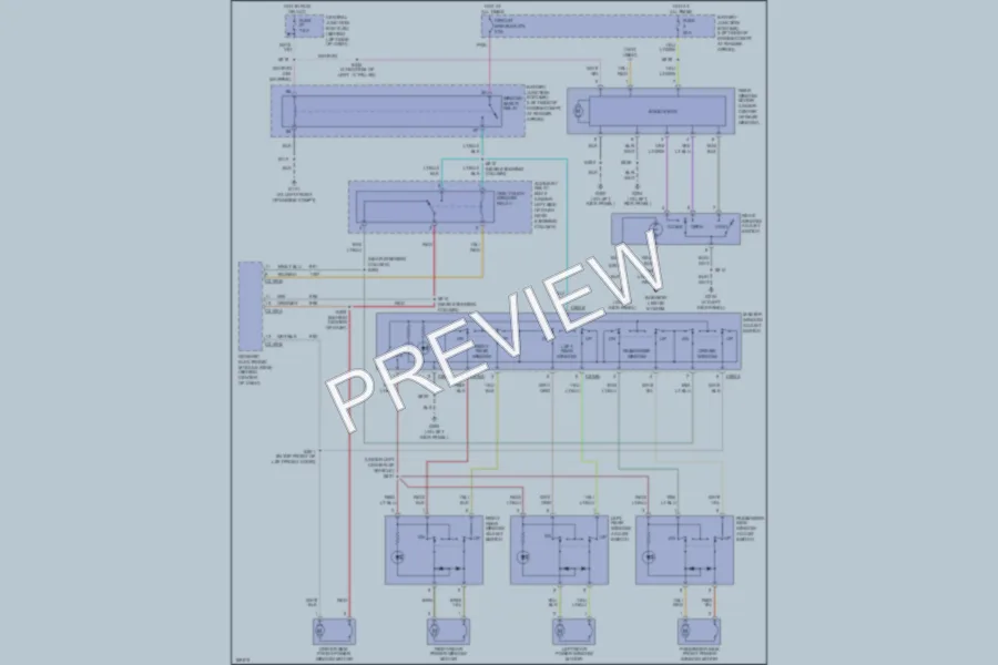 2003 Ford ExplorerSportTrac Power Windows wiring diagram preview