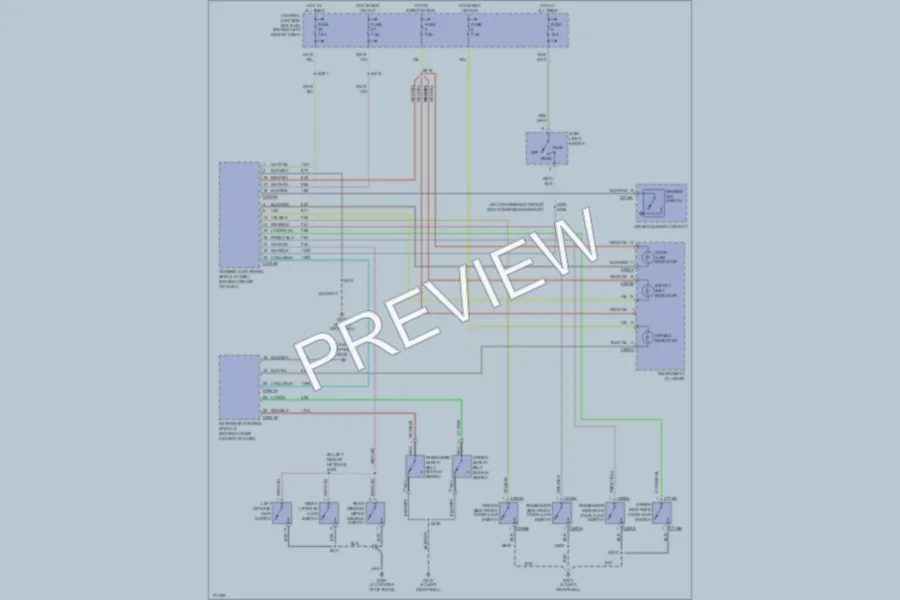 2003 Ford ExplorerSportTrac Warning Systems wiring diagram preview