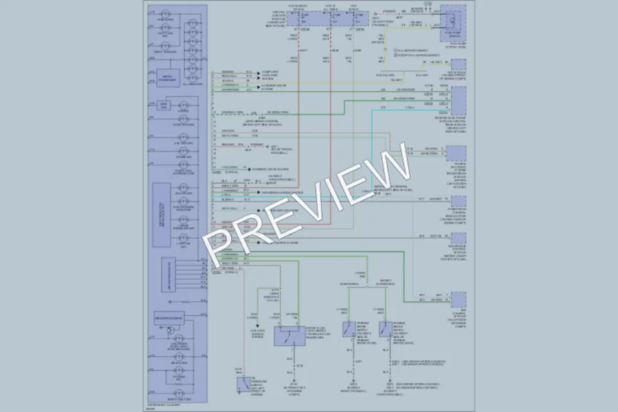 2003 Ford F150 Instrument Cluster wiring diagram preview