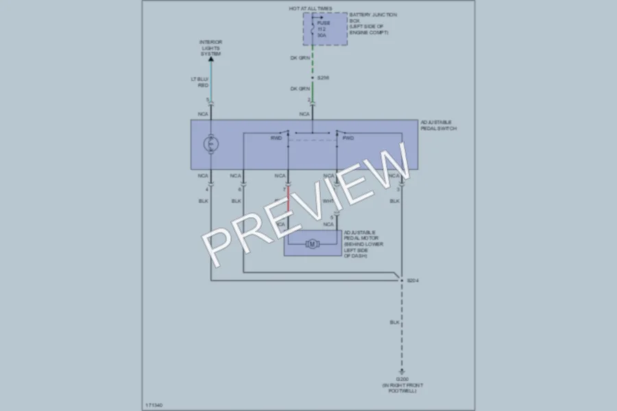 2003 Ford F150 Power Seats wiring diagram preview