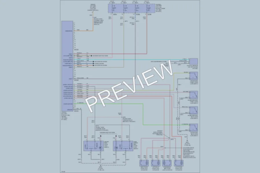 2003 Ford F250 Super Duty Anti Theft wiring diagram preview