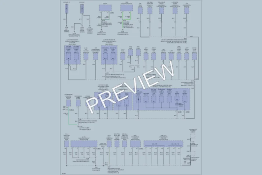 2003 Ford F350 Super Duty Ground Distribution wiring diagram preview