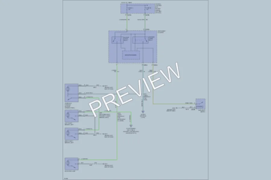2003 Ford F350 Super Duty Interior Lights wiring diagram preview