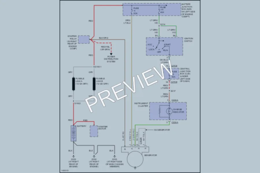 2003 Ford F150 Starting Charging wiring diagram preview