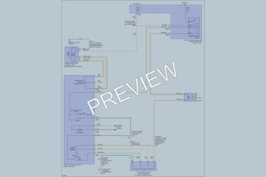 2003 Ford F350 Super Duty Air Conditioning wiring diagram preview