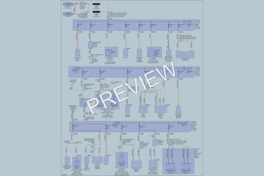 2003 Ford F350 Super Duty Power Distribution wiring diagram preview