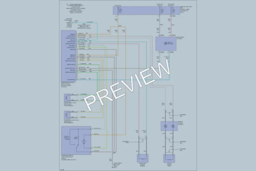 2003 Ford F250 Super Duty Supplemental Restraints wiring diagram preview