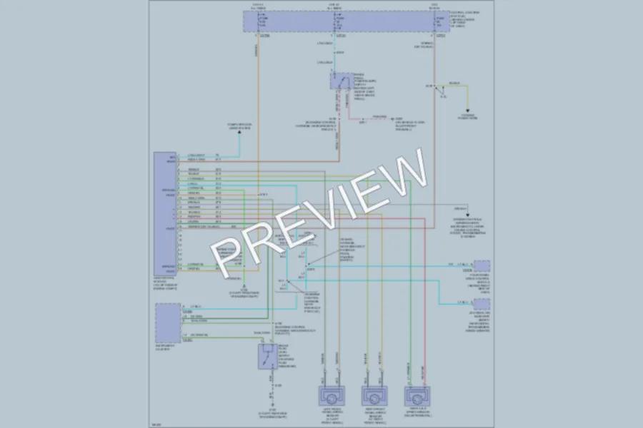 2003 Ford F350 Super Duty Anti Lock Brakes wiring diagram preview