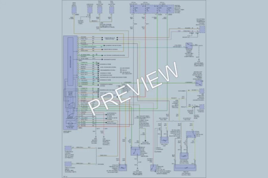 2003 Ford F350 Super Duty Instrument Cluster wiring diagram preview