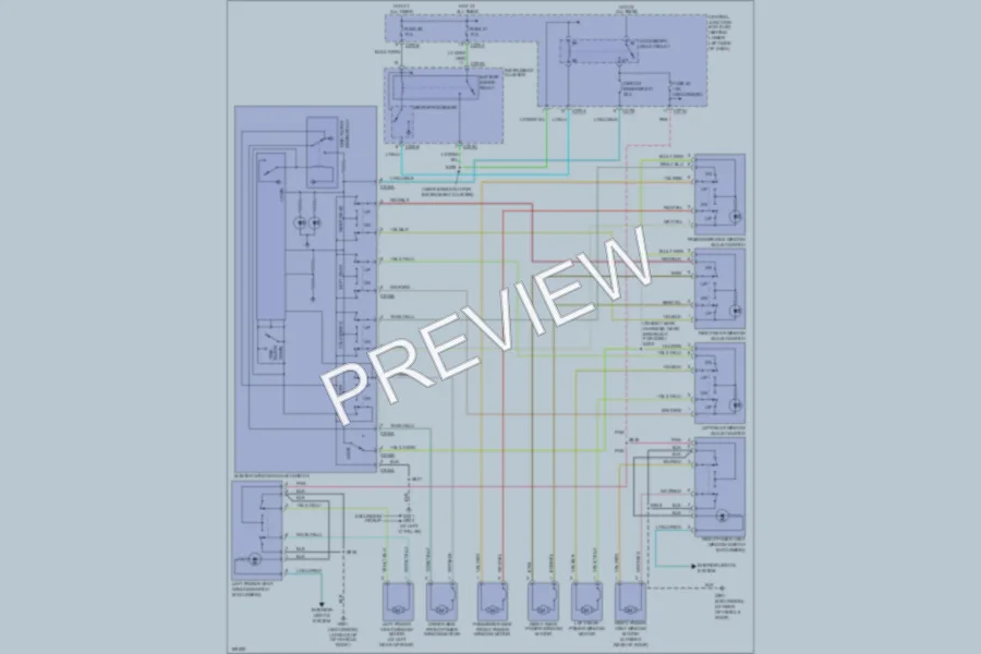 2003 Ford F350 Super Duty Power Windows wiring diagram preview