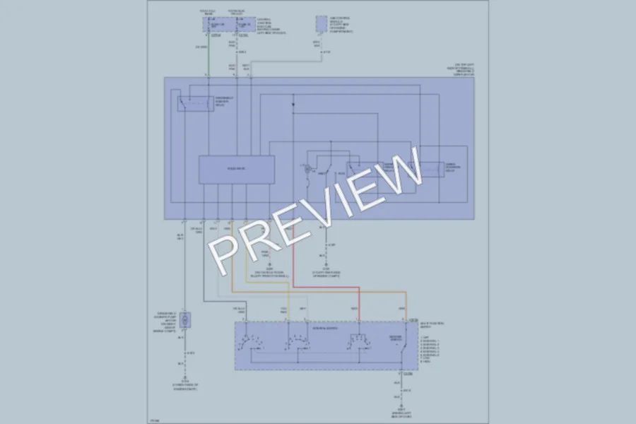 2003 Ford F450ChsCab Wiper Washer wiring diagram preview