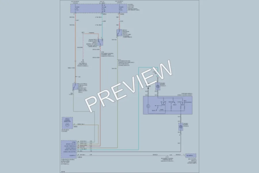 2003 Ford F550ChsCab Cruise Control wiring diagram preview