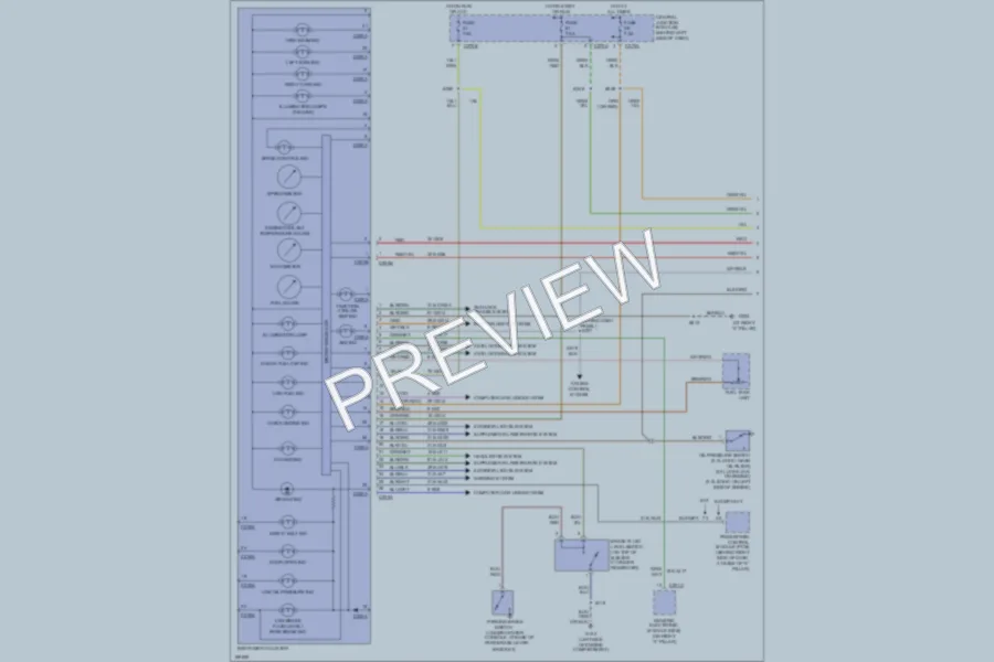 2003 Ford Focus Instrument Cluster wiring diagram preview