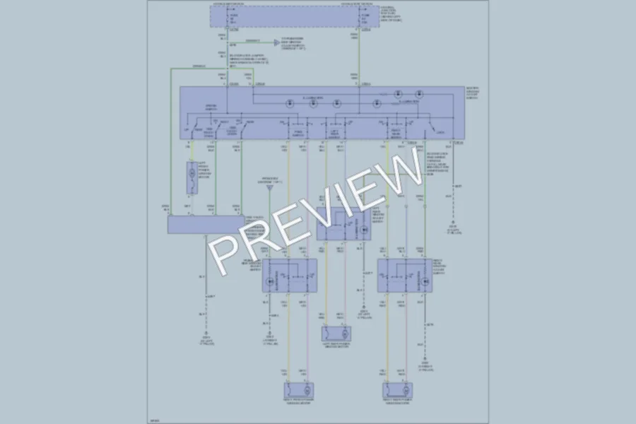2003 Ford Focus Power Windows wiring diagram preview