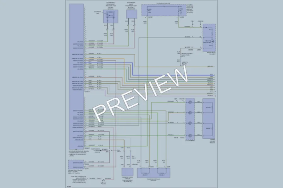 2003 Ford Focus Supplemental Restraints wiring diagram preview