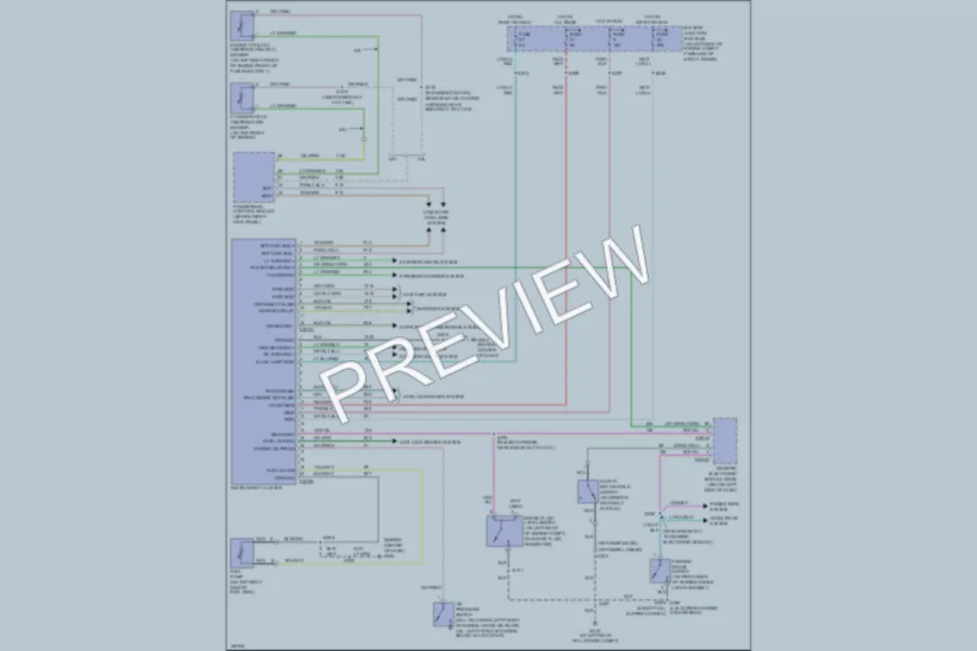 2003 Ford Mustang Instrument Cluster wiring diagram preview