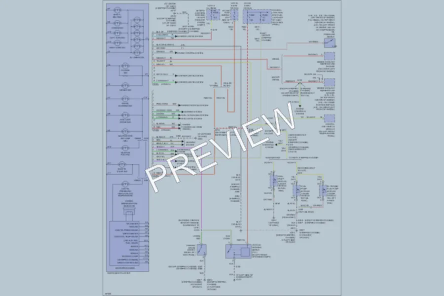 2003 Ford E350 Super Duty Instrument Cluster wiring diagram preview