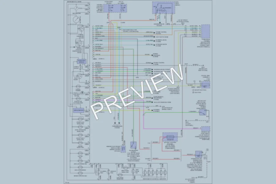 2003 Ford Ranger Instrument Cluster wiring diagram preview