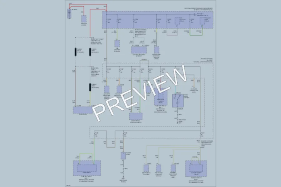 2003 Ford Ranger Power Distribution wiring diagram preview