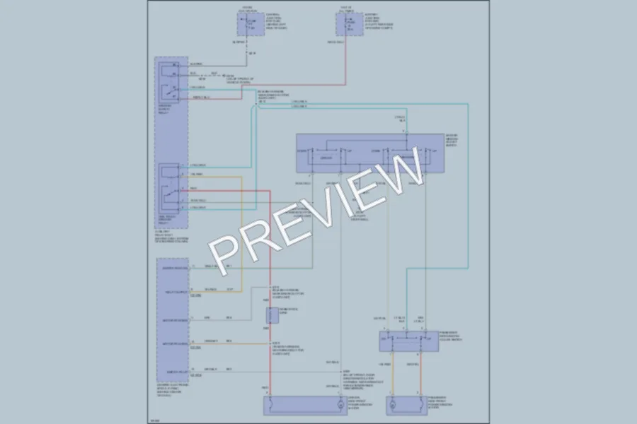 2003 Ford Ranger Power Windows wiring diagram preview