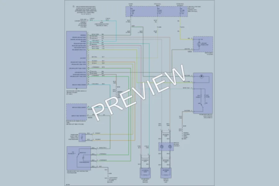 2003 Ford Ranger Supplemental Restraints wiring diagram preview