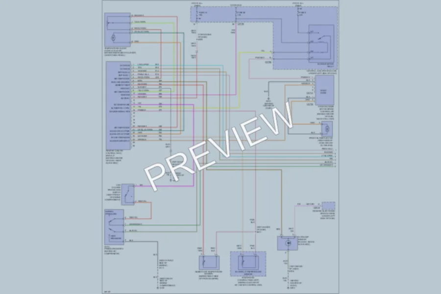 2003 Ford Taurus Air Conditioning wiring diagram preview