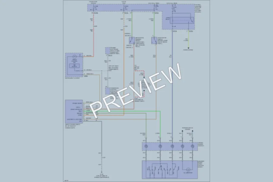 2003 Ford Taurus Cruise Control wiring diagram preview