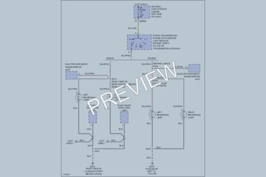 2003 Ford Taurus Exterior Lights wiring diagram preview