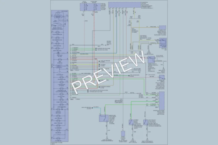 2003 Ford Taurus Instrument Cluster wiring diagram preview