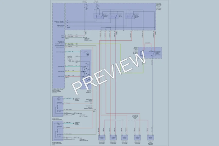 2003 Ford Taurus Power Door Locks wiring diagram preview