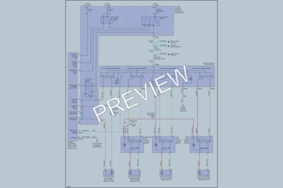 2003 Ford Taurus Power Windows wiring diagram preview
