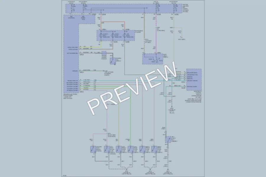 2003 Ford Taurus Warning Systems wiring diagram preview