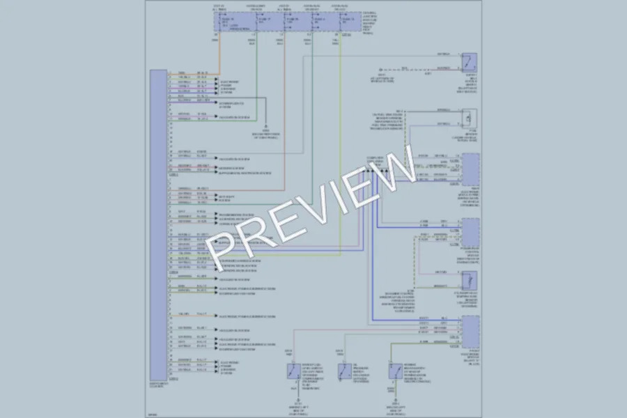 2003 Ford Thunderbird Instrument Cluster wiring diagram preview