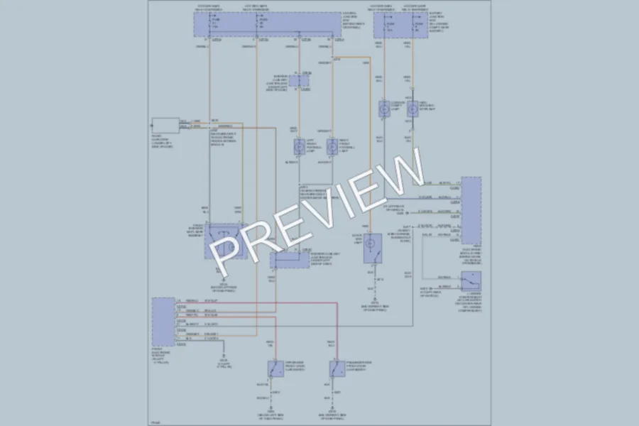 2003 Ford Thunderbird Interior Lights wiring diagram preview