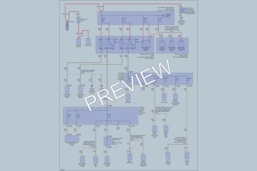 2003 Ford Thunderbird Power Distribution wiring diagram preview