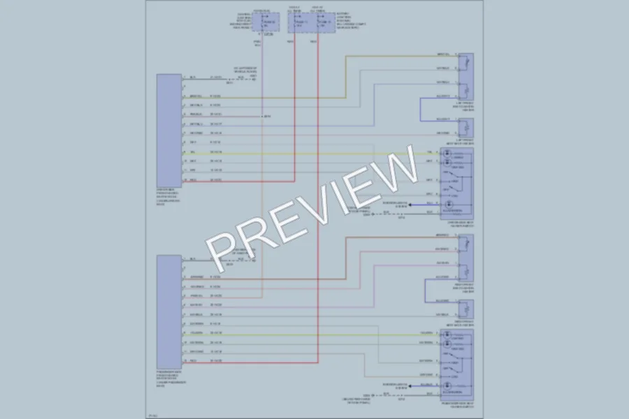2003 Ford Thunderbird Power Seats wiring diagram preview