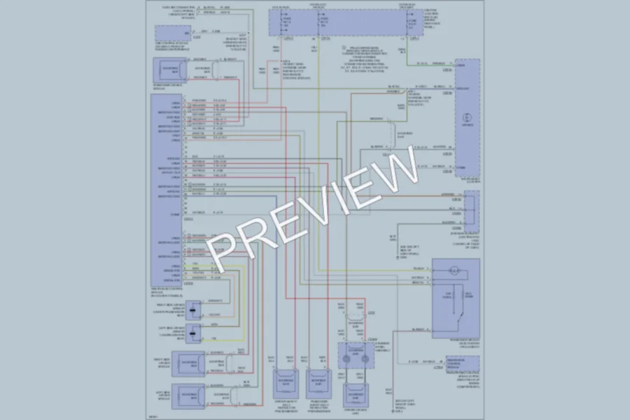 2003 Ford Thunderbird Supplemental Restraints wiring diagram preview