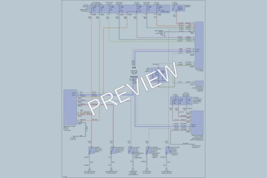 2003 Ford Thunderbird Warning Systems wiring diagram preview