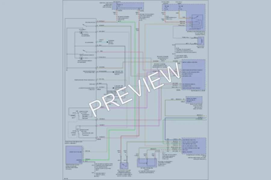 2003 Ford Windstar Air Conditioning wiring diagram preview