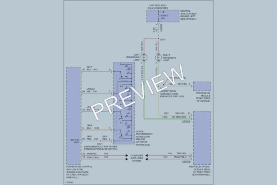 2003 Ford Windstar Exterior Lights wiring diagram preview