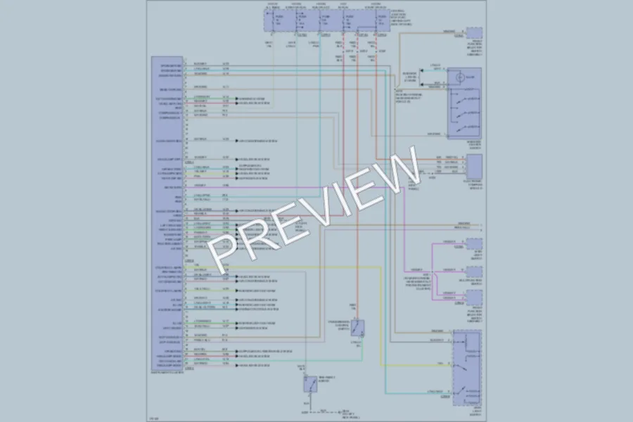 2003 Ford Windstar Instrument Cluster wiring diagram preview