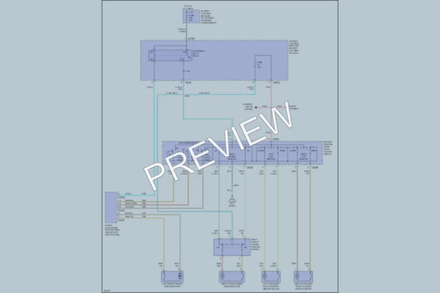2003 Ford Windstar Power Windows wiring diagram preview