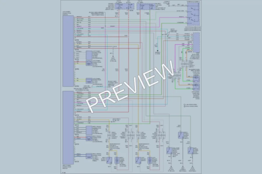 2003 Ford Windstar Trunk Tailgate Fuel Door wiring diagram preview