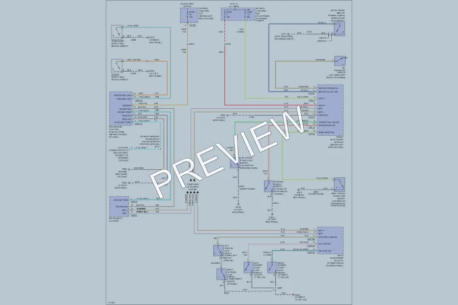 2003 Ford Windstar Warning Systems wiring diagram preview