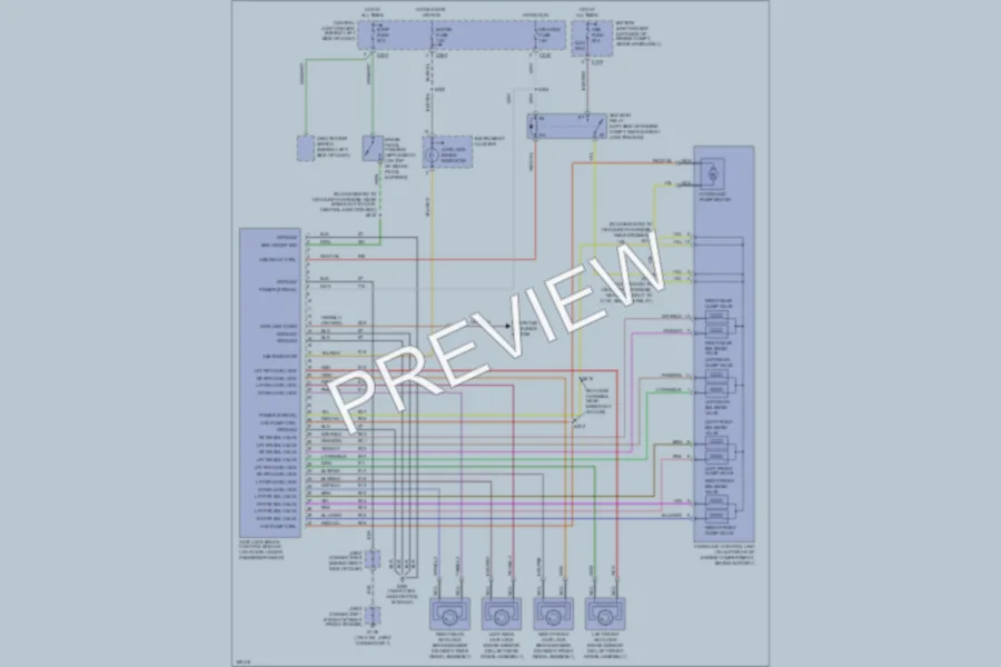 2003 Ford ZX2 Anti Lock Brakes wiring diagram preview