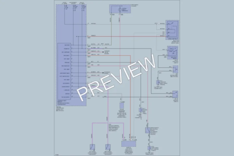 2003 Ford ZX2 Warning Systems wiring diagram preview