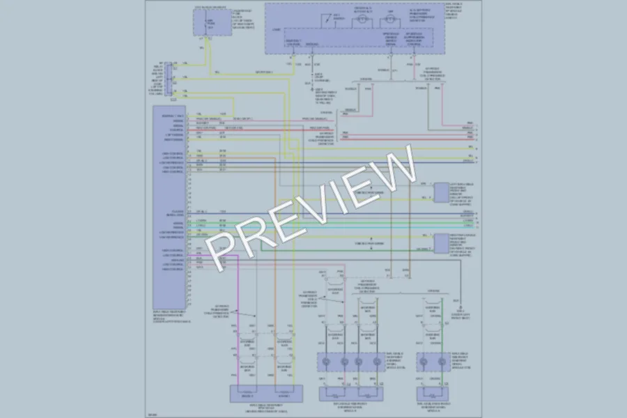 2003 GMC 2500 Hd Supplemental Restraints wiring diagram preview
