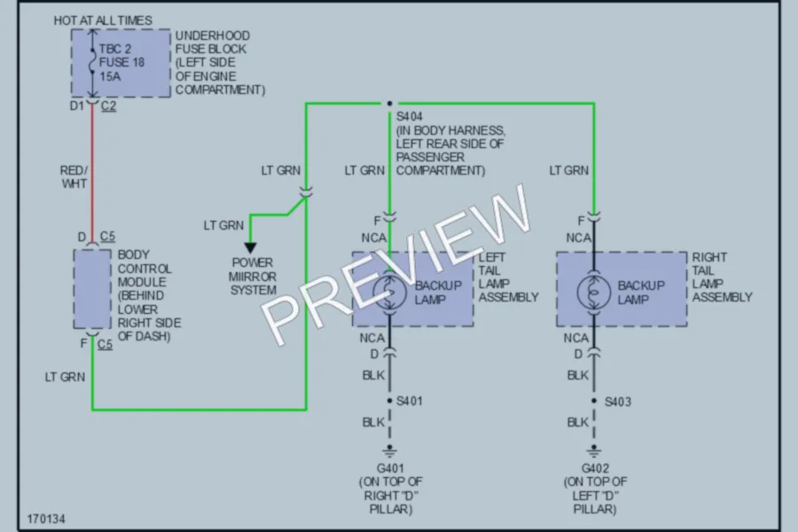 2003 GMC G3500 Exterior Lights wiring diagram preview